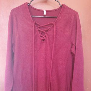 Xhilaration Long-Sleeve Thin Sweater